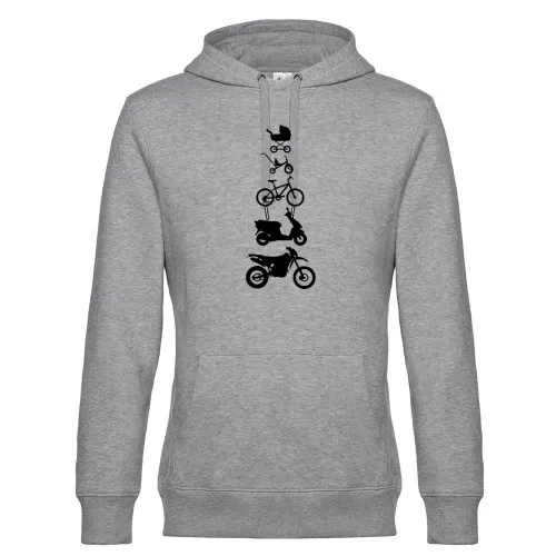 Motorrad Enduro Evolution Front Männer Hoodie