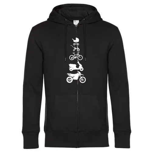 Motorrad Enduro Evolution Front Männer Hoodie