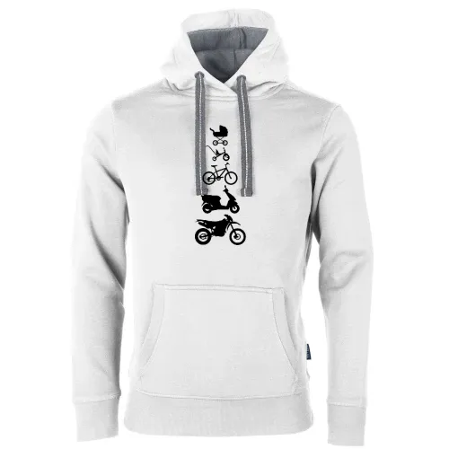 Motorrad Enduro Evolution Front Männer Hoodie