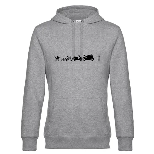 Motorrad Evolution Krücken Hoodie Männer King Hooded