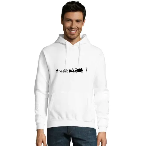 Motorrad Evolution Krücken Hoodie