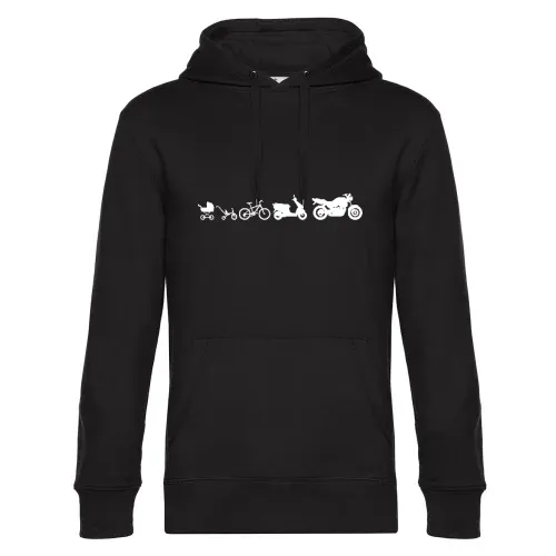 Motorrad Evolution Naked Bike Männer Hoodie