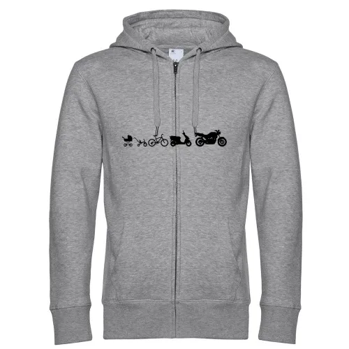 Motorrad Evolution Naked Bike Männer Hoodie