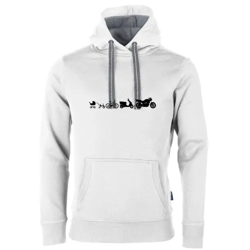 Motorrad Evolution Naked Bike Männer Hoodie