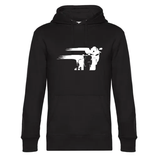 Motorrad Evolution schweif Front Männer Hoodie