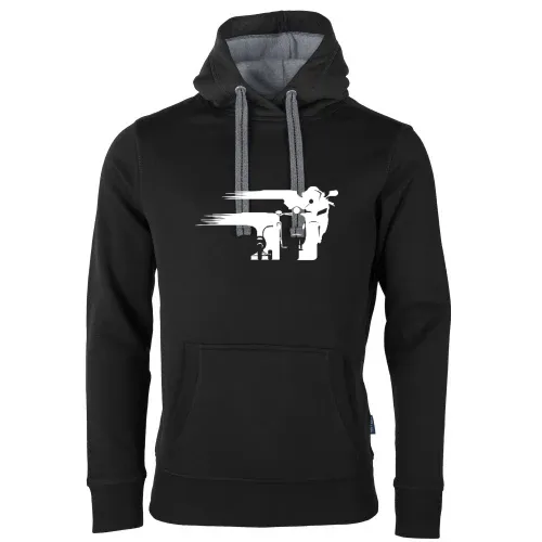 Motorrad Evolution schweif Front Männer Hoodie