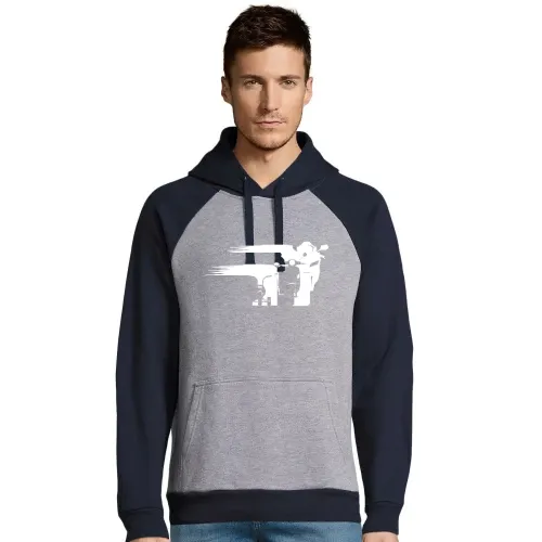 Motorrad Evolution schweif Front Männer Hoodie