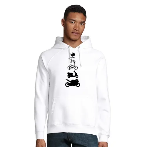 Motorrad Evolution V Männer Hoodie