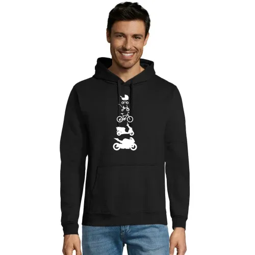 Motorrad Evolution V Männer Hoodie Motorrad Evolution V Hoodie