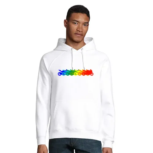 Motorrad farbverlauf Hoodie Männer Stellar Bio
