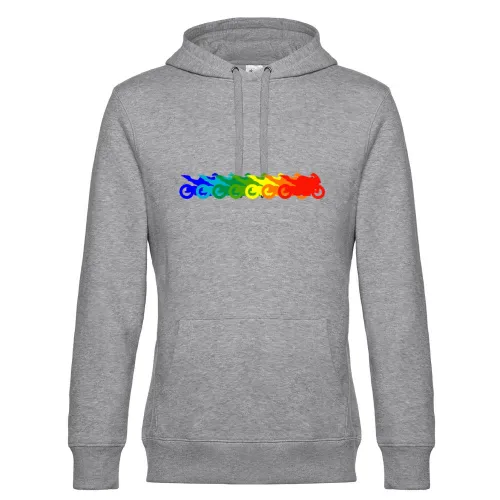 Motorrad farbverlauf Hoodie Männer King Hooded