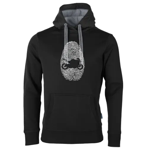 Motorrad Fingerabdruck Männer Hoodie