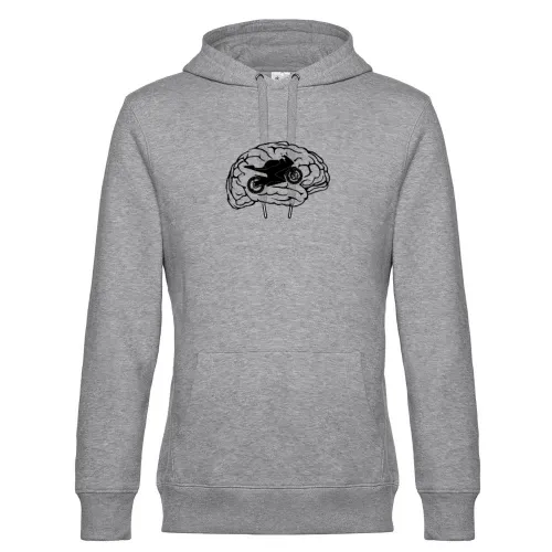 Motorrad Gehirn Rennmaschine Hoodie Männer King Hooded