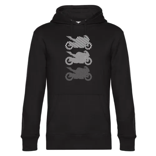 Motorrad hoch3 schwarz Hoodie Männer King Hooded