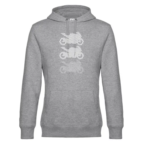 Motorrad hoch3 weiß Hoodie Männer King Hooded