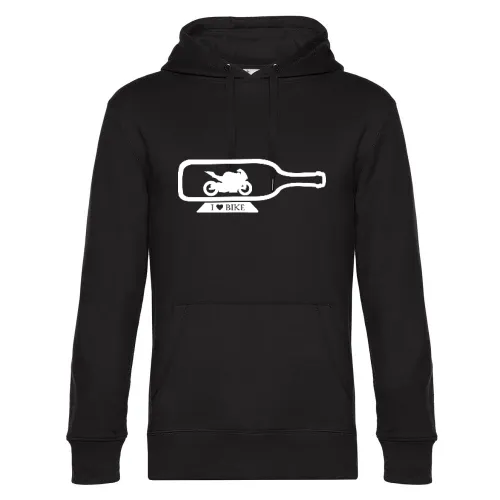 Motorrad in Flasche - Flaschenbike Hoodie Männer King Hooded