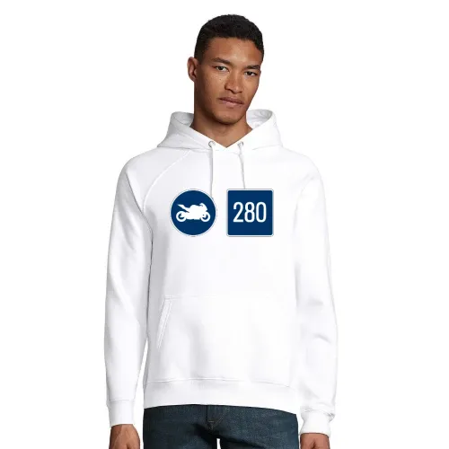 Motorrad Richtgeschwindigkeit Hoodie Männer Stellar Bio