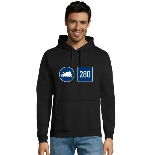 Motorrad Richtgeschwindigkeit Hoodie Männer Snake