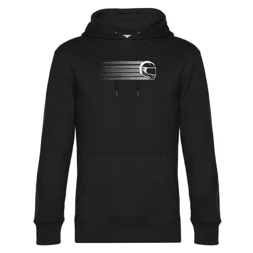 Motorradfahrerin Rennmaschine Helm Vintage Hoodie Männer King Hooded