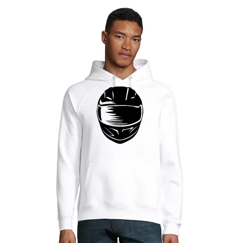 Motorradhelm Männer Hoodie