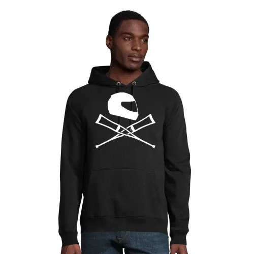 Motorradhelm mit Krücken Hoodie Männer Stellar Bio