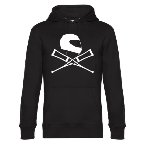 Motorradhelm mit Krücken Hoodie Männer King Hooded