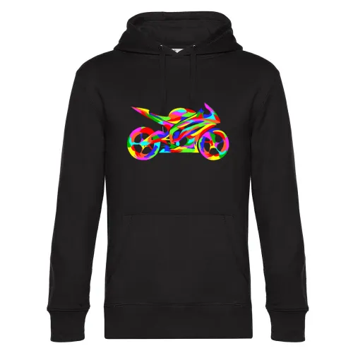 Motorradmosaik Hoodie Männer King Hooded