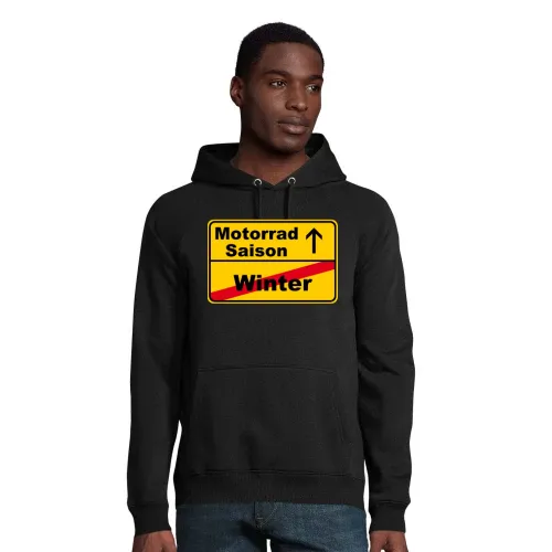 Motorradsaison vs. Winter Hoodie Männer Stellar Bio