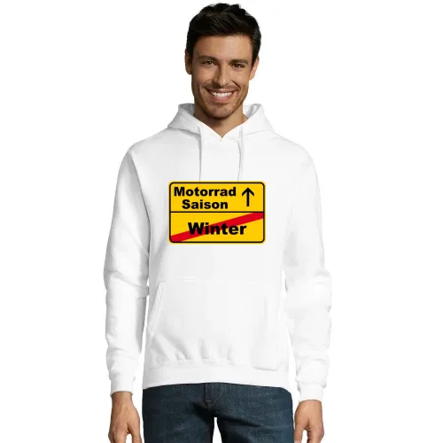 Motorradsaison vs. Winter Hoodie Männer Snake