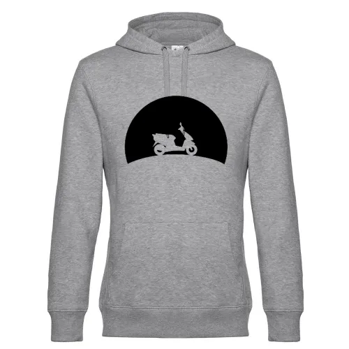 Motorroller im Sonnenuntergang Hoodie Männer King Hooded