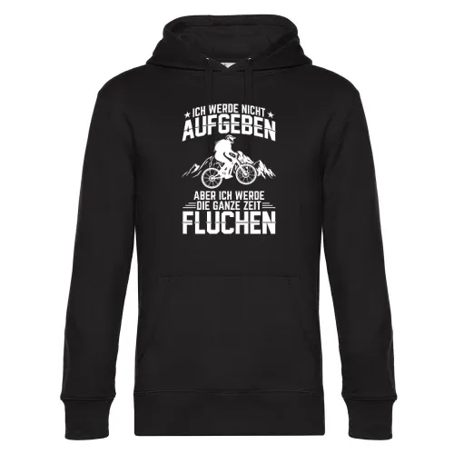 Mountainbiker Fluchen Downhill Bikepark Fully MTB Hoodie Männer King Hooded