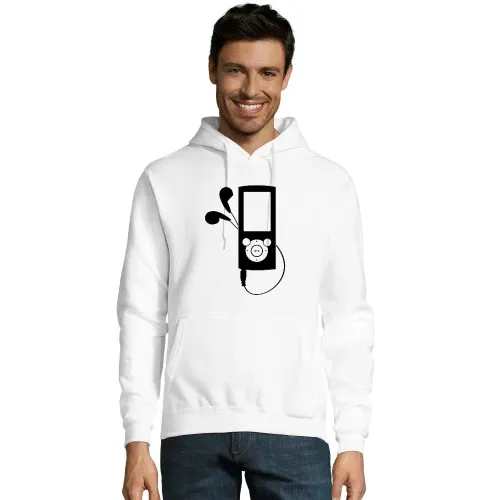 MP3 Player Hoodie Männer Snake