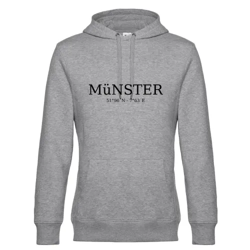 Münster Koordinaten Hoodie Männer King Hooded
