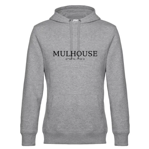 Mulhouse Koordinaten Hoodie Männer King Hooded