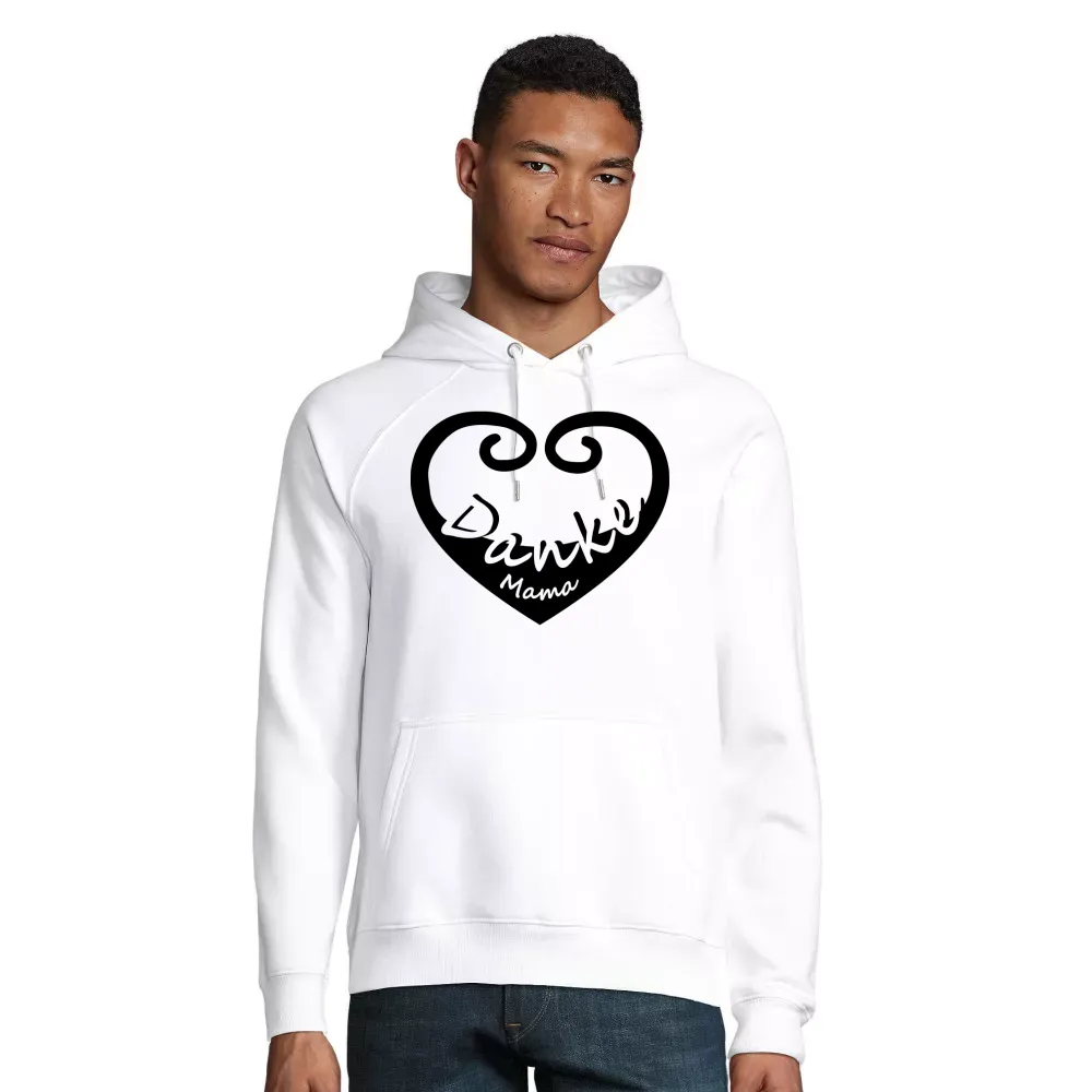 nachhaltiger Männer Hoodie mit Aufdruck 'Muttertag'