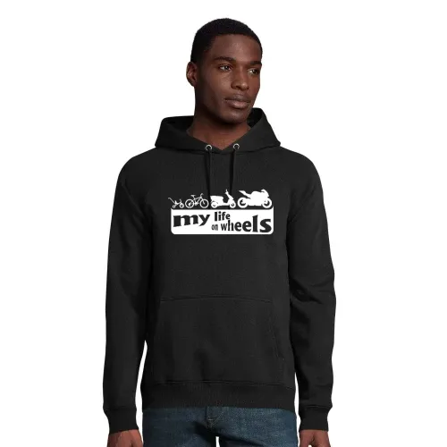 my life on wheels - Motorrad Hoodie Männer Stellar Bio