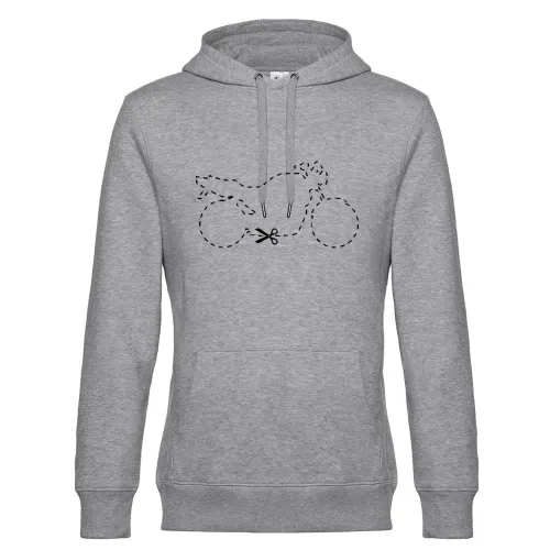 Naked Bike Motorrad zum ausschneiden Hoodie Männer King Hooded