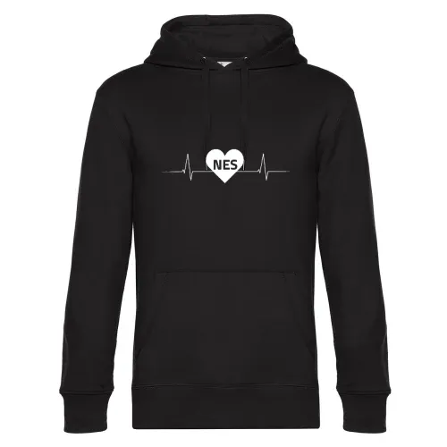 Neustadt An Der Saale NES Nummernschild Herzschlag Hoodie Männer King Hooded