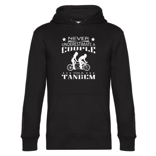 Never Underestimate A Couple On A Tandem Tandemrad Hoodie Männer King Hooded