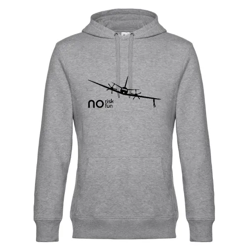 no risk no fun Flugzeug Männer Hoodie