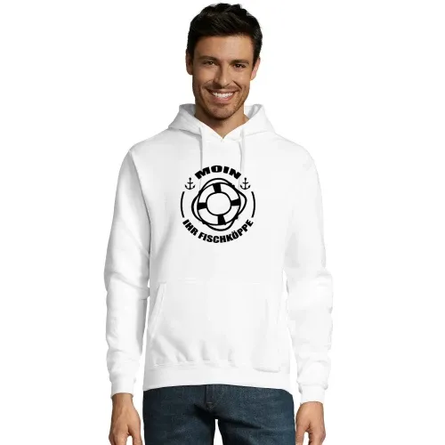 Norddeutschland Moin Ihr Fischköppe Nordsee Motiv Männer Hoodie