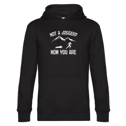 Not A Jogger Now You Are Jogging Hund Runner Hoodie Männer King Hooded