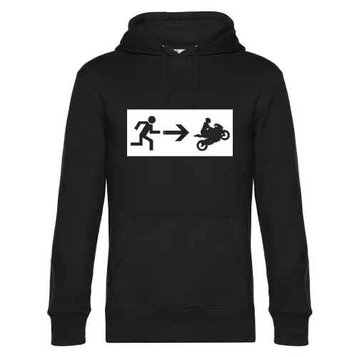 Notausgang Bike Hoodie Männer King Hooded