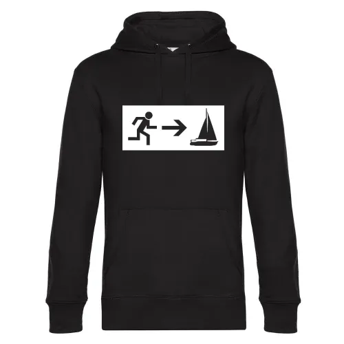 Notausgang Segelboot Hoodie Männer King Hooded