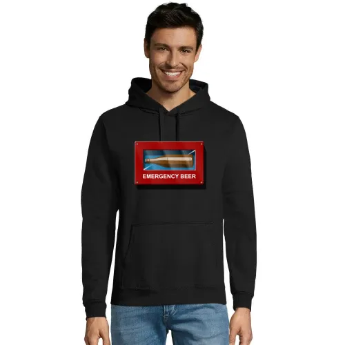 Notfall Bier Box Emergency Beer Hoodie Männer Snake