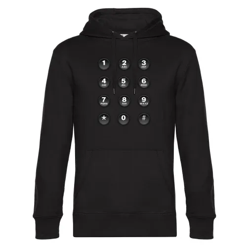 Nummernblock von Handy Hoodie Männer King Hooded