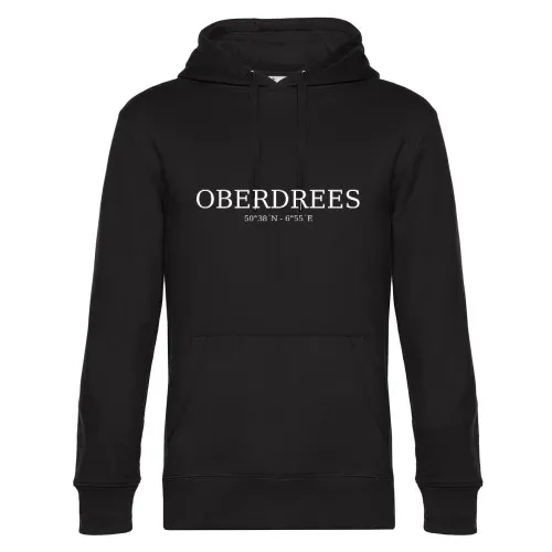 Oberdrees Koordinaten Hoodie Männer King Hooded