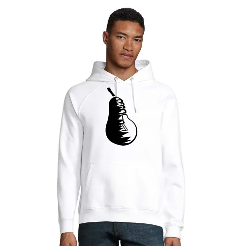 Obst Birne und Glühbirne Männer Hoodie