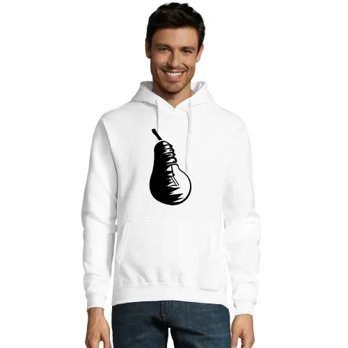 Obst Birne und Glühbirne Männer Hoodie