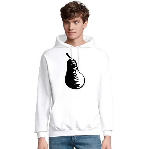Obst Birne und Glühbirne Männer Hoodie